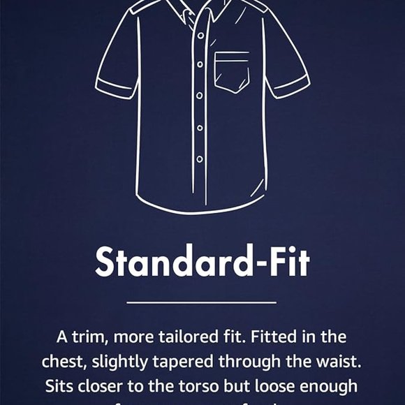 Men's Short-Sleeve Shirt: Navy & Red - Picture 6 of 6